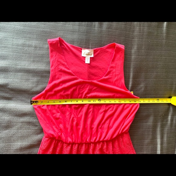 NWT Red Crochet Lace Maxi Dress Sleeveles Sz 1X-2X - Picture 6 of 9